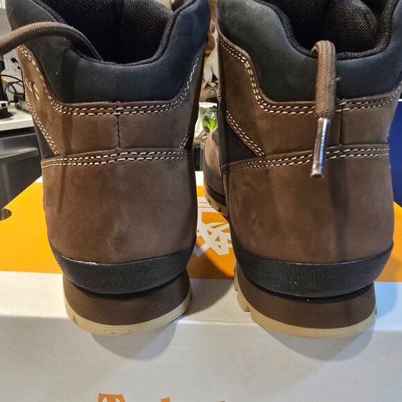 Timberland Euro Hiker Mid - Men's Winter Boots Grey/Black/Brown Size 10 NEW - Picture 8 of 16